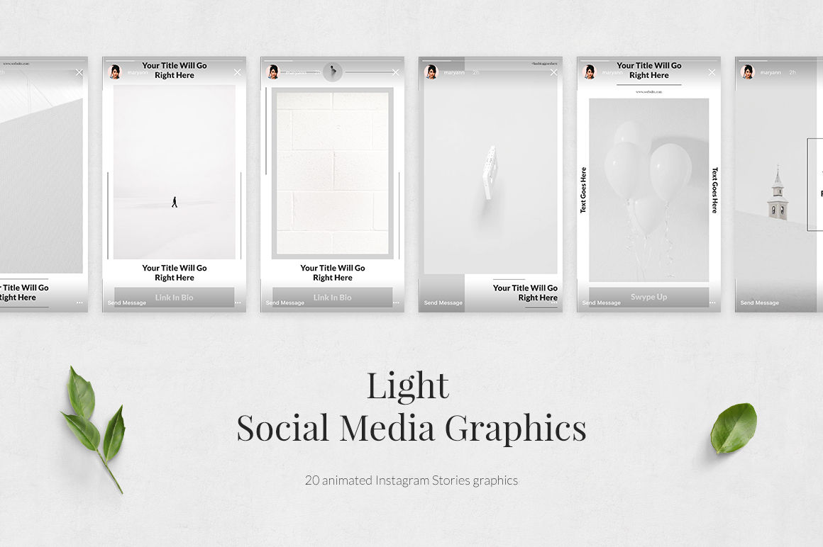 Light Animated Instagram Stories
