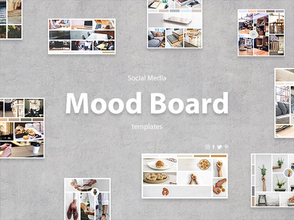 mood board collage template
